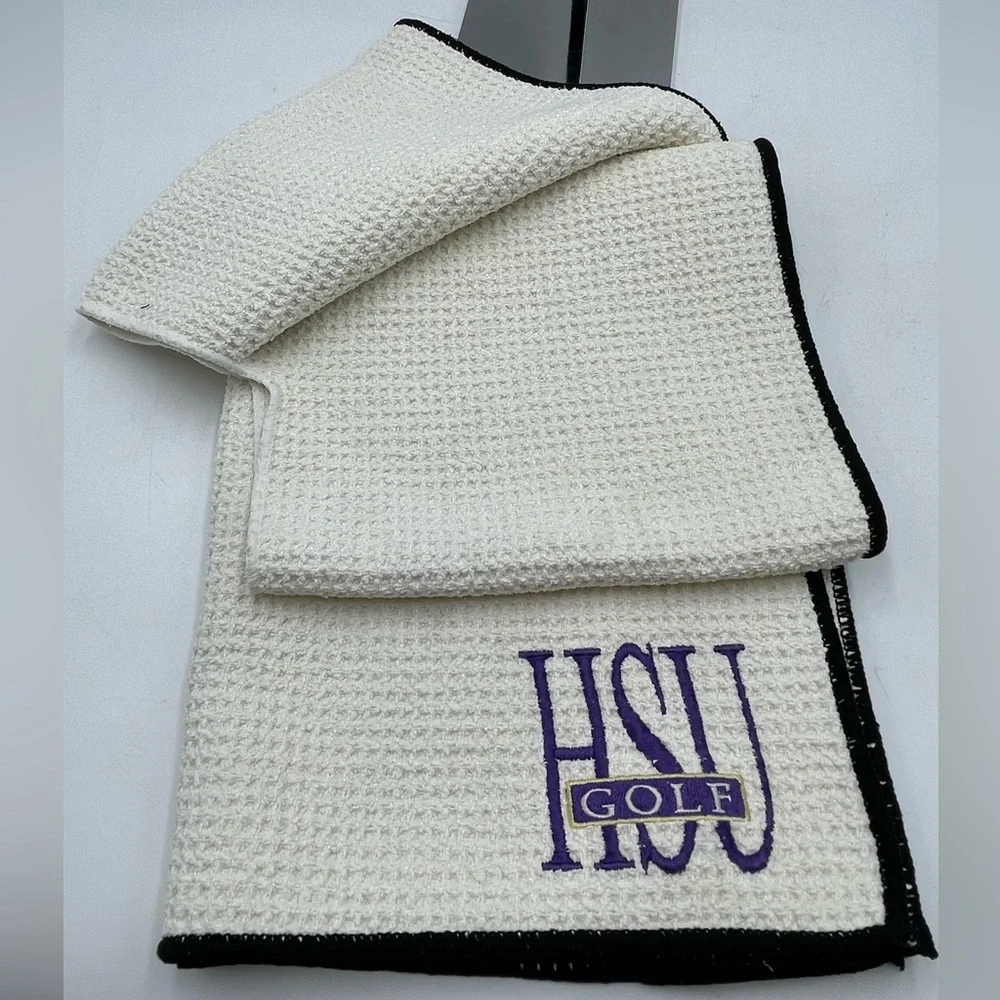 Club Glove: 2pc HSU Golf Embroidered Microfiber Caddie & Pocket Towel Set